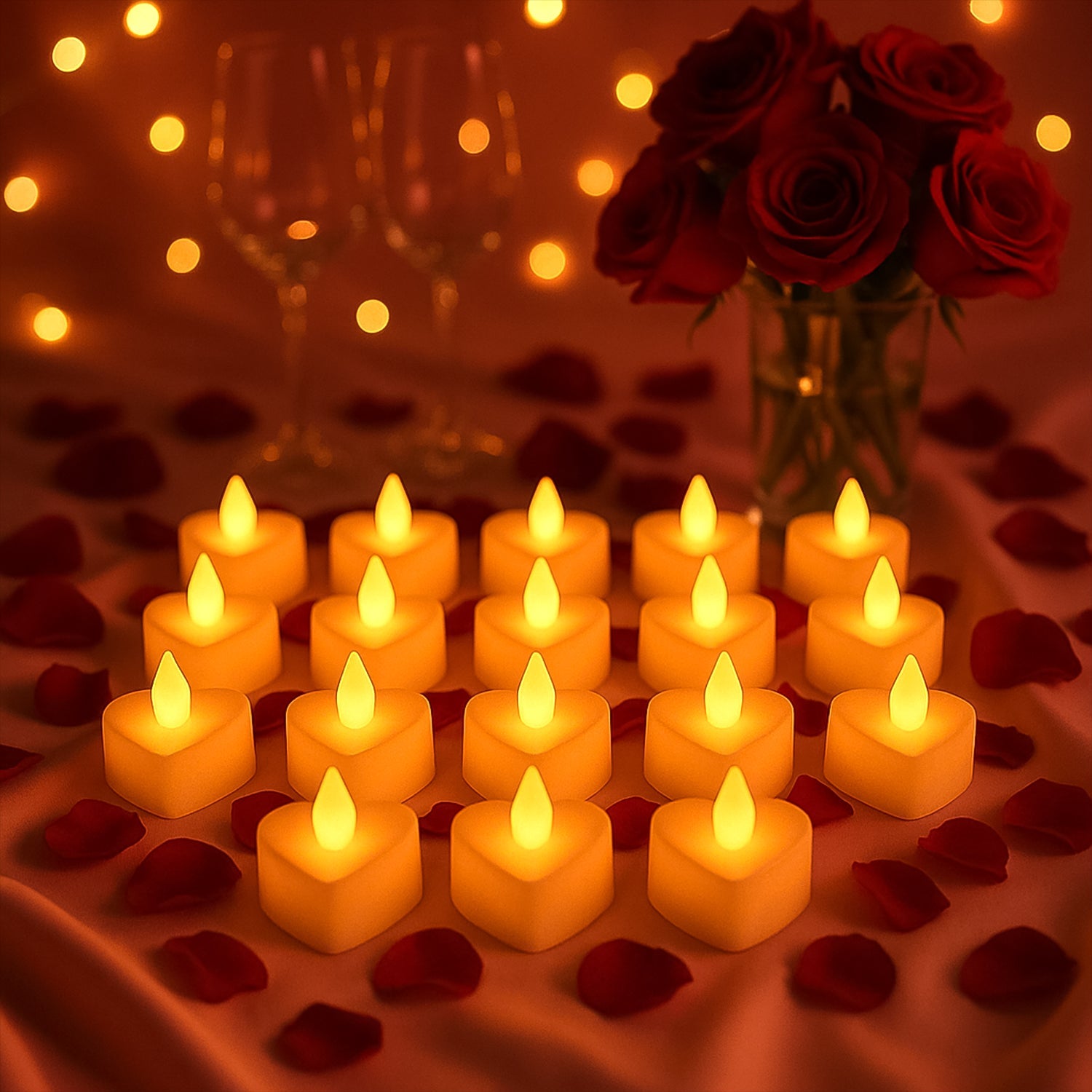Festival Decorative LED Tealight Candles – Battery Operated for Party, Wedding, Birthday & Gifts, Diwali (24 Pc Set) Festival Decorative LED Tealight Candles – Battery Operated for Party, Wedding, Birthday & Gifts, Diwali (24 Pc Set)